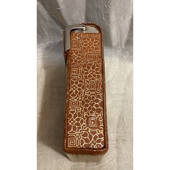 Cigarette Case Paper & Cardboard Brown, Green & Gold Antique Made In Italy - Picture 3 of 13